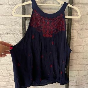 Target blue and red tank